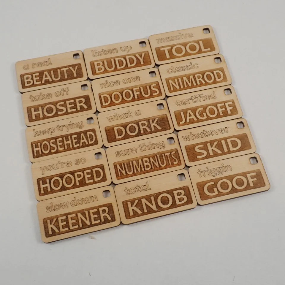 Classic Canadian Putdowns. Sharable insult gift tags.